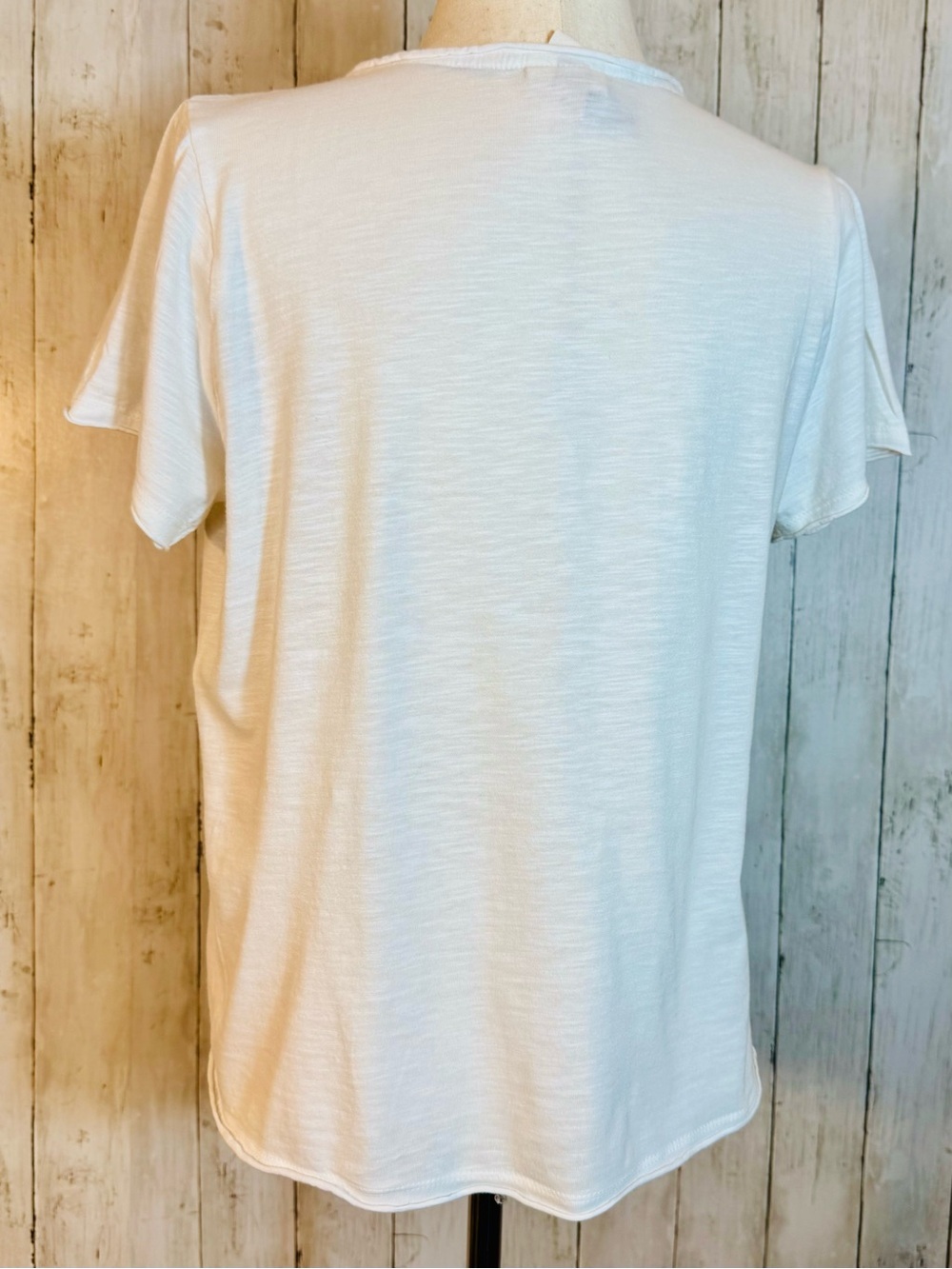 Knox Rose Embroidered Boho Tee | White Short Sleeve Top | Medium - Picture 8 of 10